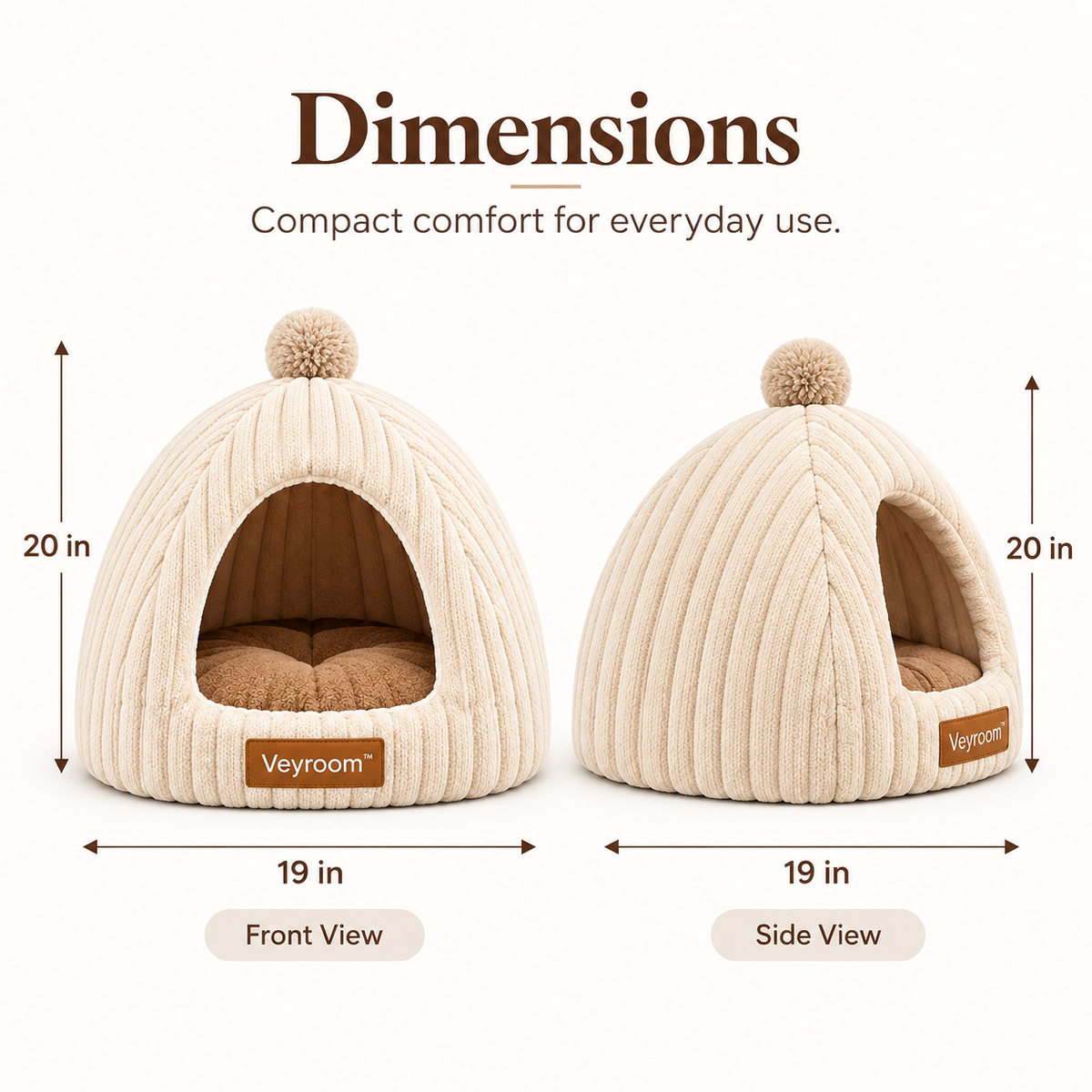 Veyroom™ Knit Dome Pet Hideaway