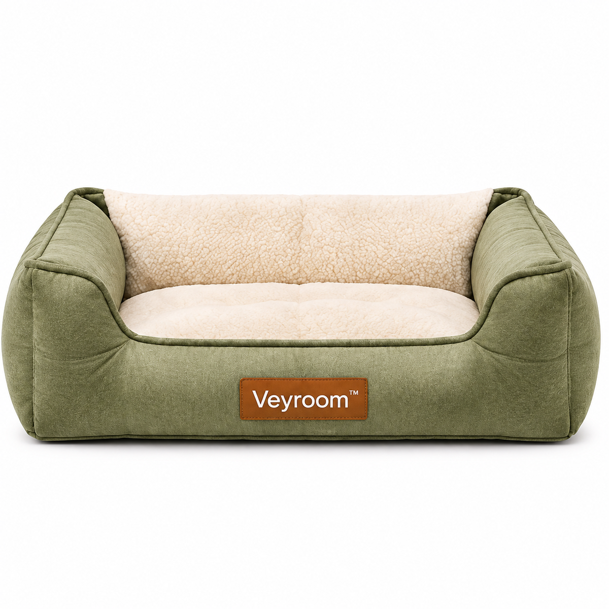 Veyroom™ Olive Bolster Lounge Pet Bed