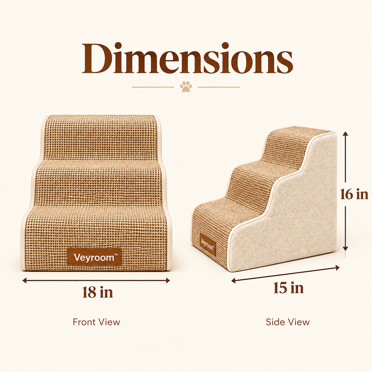 Veyroom™ Woven Pet Step Stair