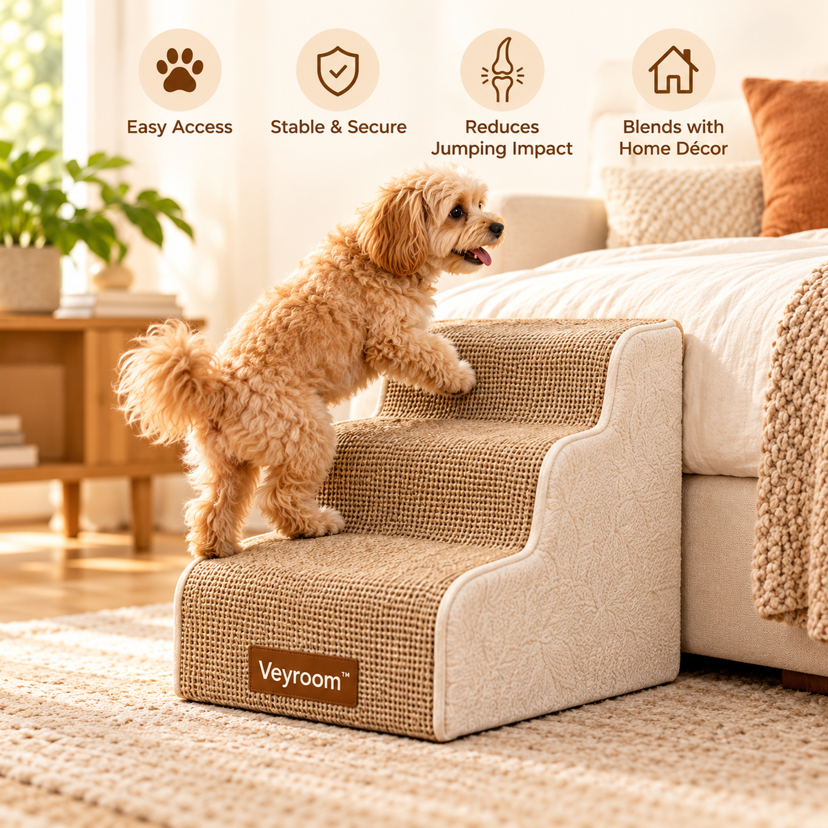 Veyroom™ Woven Pet Step Stair