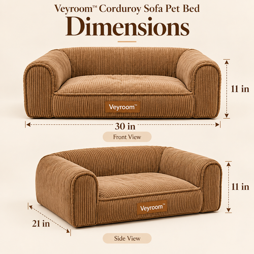 Veyroom™ Corduroy Sofa Pet Bed