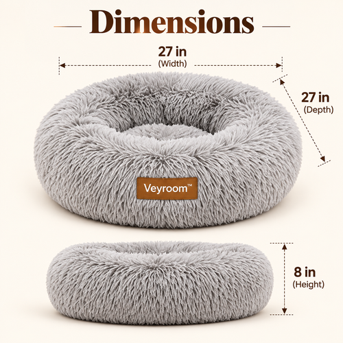 Veyroom™ Cloud Plush Donut Pet Bed