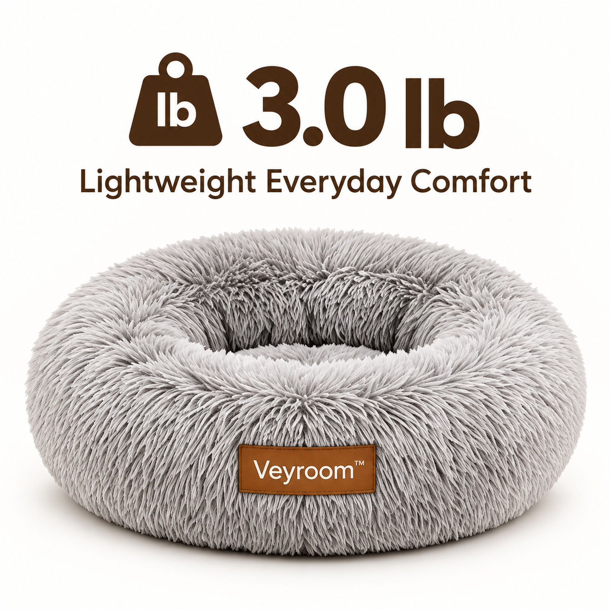 Veyroom™ Cloud Plush Donut Pet Bed