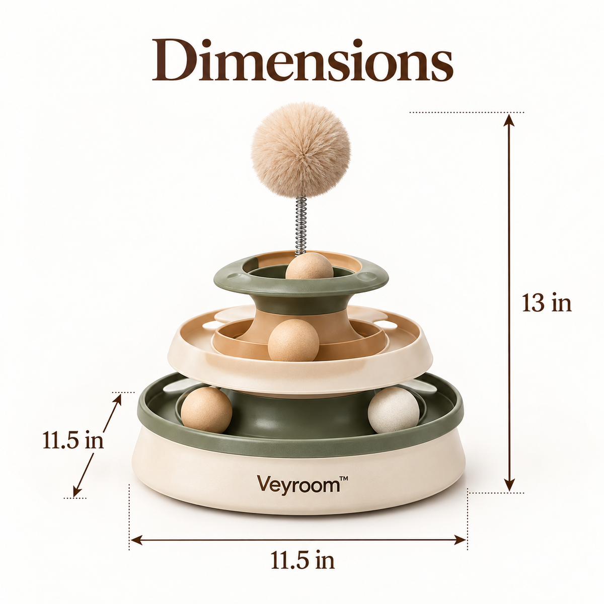Veyroom™ Orbit Multi-Level Cat Track Toy
