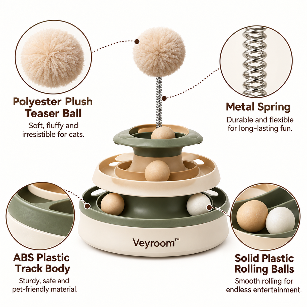 Veyroom™ Orbit Multi-Level Cat Track Toy
