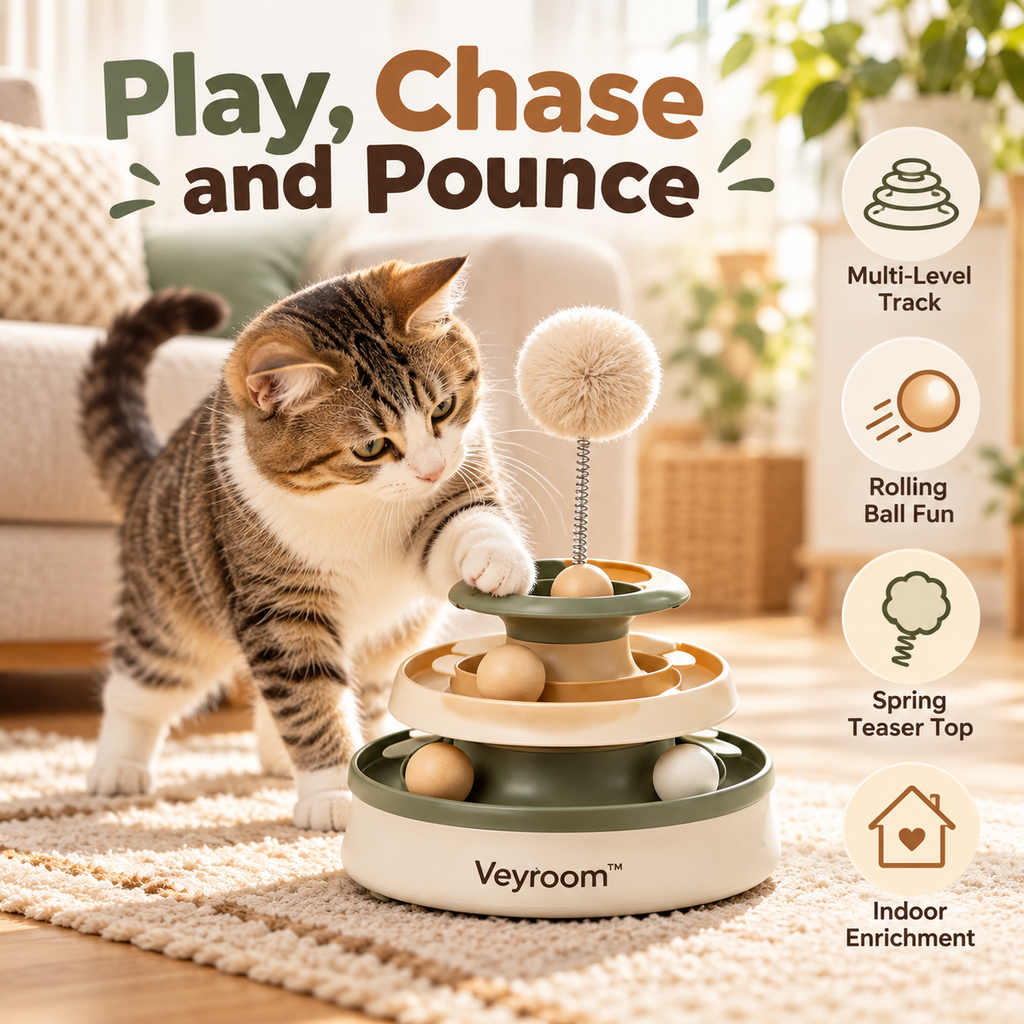 Veyroom™ Orbit Multi-Level Cat Track Toy